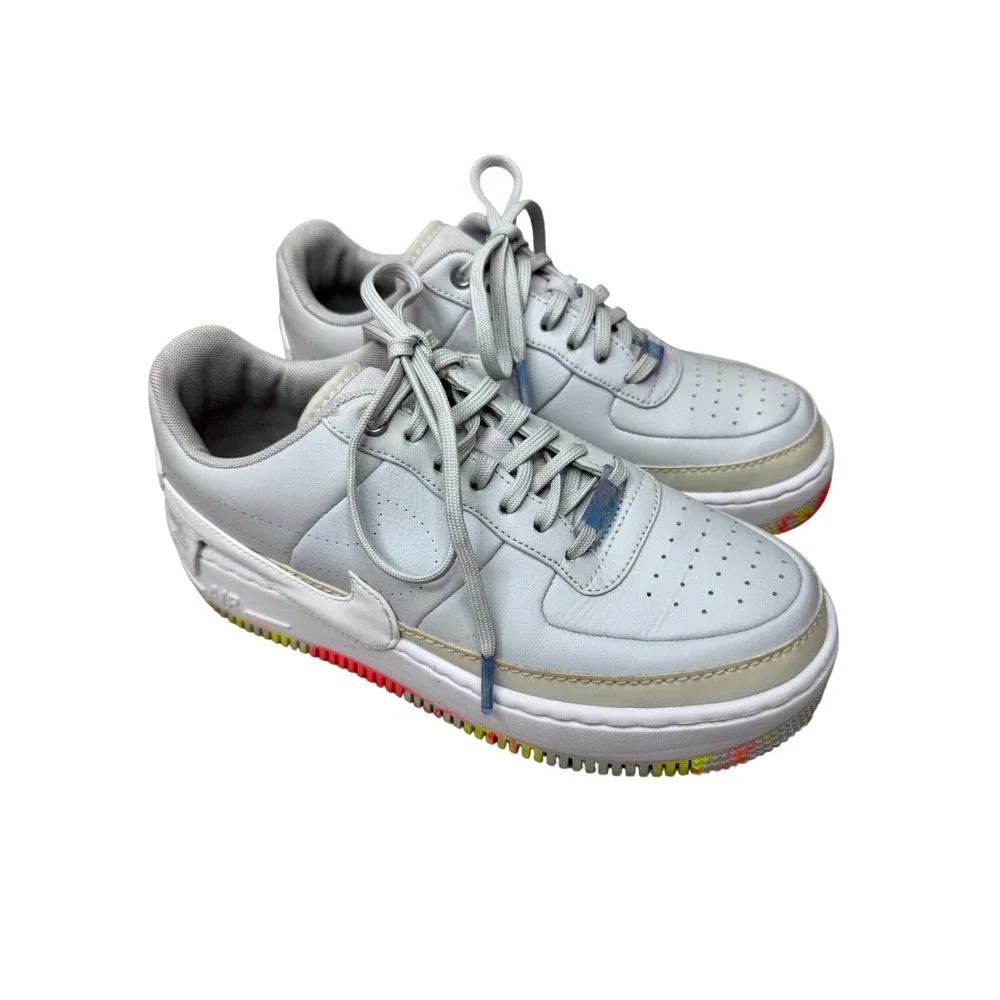 Nike Air Force 1 Jester XX Light Bone Ghost Aqua AV2461-001‎ Womens 8.5 Sneaker